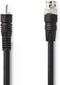 Nedis BNC-Videokabel - BNC Male - RCA Male - Vernikkeld - 75 Ohm - 3.00 m - Rond - PVC - Zwart - Envelop