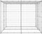 vidaXL - Hondenkennel - met - dak - 4,84 - m² - gegalvaniseerd - staal