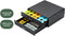 BRASQ Capsulehouder - Koffiecups houder - 2 lades - Tot 50 cups - Zwart