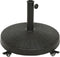 Voet voor Parasol 841097 Zwart Polyethyleen Staal Met wieltjes Ø 52 cm