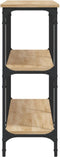vidaXL - Wandtafel - 150x29x75 - cm - bewerkt - hout - sonoma - eikenkleurig