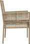 vidaXL - Tuinstoelen - 2 - stuks - met - kussens - in - beige - poly - rattan