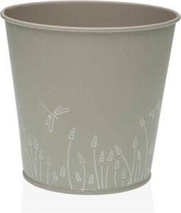 Bloempot Versa Zink Grijs Metaal (14 cm)