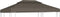 vidaXL - Prieeldak - 2-laags - 4x3m - 310 - g/m² - taupe