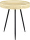 Mica Decorations Jaylee Bijzettafel - H48 x Ø42 cm - Ijzer - Zwart