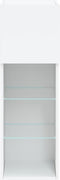 vidaXL - Tv-meubel - met - LED-verlichting - 30,5x30x90 - cm - wit