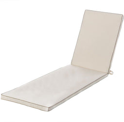 Ligstoelkussen Crème 190 x 55 x 4 cm