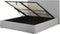 LORIENT - Bed met opbergruimte - Lichtgrijs - 160 x 200 cm - Polyester