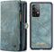 Caseme - vintage 2 in 1 portemonnee hoes - Geschikt voor Samsung Galaxy A52 / A52s - Blauw