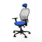 Piqueras y Crespo 3D036N1 - Bureaustoel - Verstelbare hoogte met hoofdsteun - Blauw