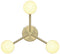 Nordlux Contina - 3-Spot Hanglamp G9 - Messing