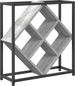 vidaXL - wijnrek - Grijs - Sonoma - 51x18x52,5 - cm - Houtmateriaal