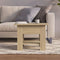 vidaXL - Salontafel - 55x55x42 - cm - bewerkt - hout - sonoma - eikenkleurig