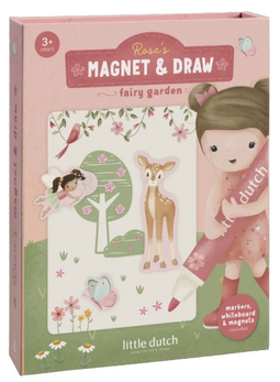 Little Dutch - BT126894 - Magneet en tekenset - Rosa Fairy Garden