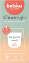 Bolsius - Clean Light - Geurkaars - Navulling - 2 stuks per verpakking - Bergamot & Neroli