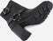 BRONX New Visor - Enkellaarzen - Hoogwaardig gewaxt nubuckleer - Zwart - maat 37