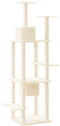 vidaXL - Kattenmeubel - met - sisal - krabpalen - 176 - cm - donkergrijs