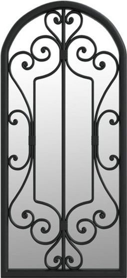 vidaXL - Spiegel - 100x45 - cm - ijzer - zwart