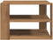 vidaXL - Salontafel - 58x58x40 - cm - bewerkt - hout - artisanaal - eikenkleurig