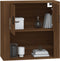 vidaXL - Wandkast - 80x33x80 - cm - bewerkt - hout - bruin - eikenkleur