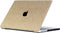 Lunso Geschikt voor MacBook Air 15 inch (2023-2025) cover hoes - case - Glitter Goud