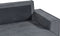 KARILA - Hoekbank met slaapfunctie - Donkergrijs - Links - Polyester
