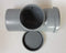 Revisiebuis Reinigingsbuis Revisieopening DN110, Polypropyleen, Grijs, 110 mm, 1 stuk