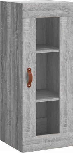 vidaXL - Hangkast - 34,5x34x90 - cm - grijs - sonoma - eikenkleurig