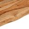 vidaXL - Wandschap - rechthoekig - natuurlijke - rand - 120x20x2,5 - cm - acaciahout