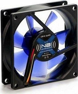 Noiseblocker BlackSilent X-1 - Ventilator 80mm - Geluidssterkte 10dB(A) - Zwart