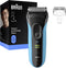 Braun Series 3+ - Elektrisch Scheerapparaat - 2 Folie-scheerelementen & Precisietrimmer - Blauw