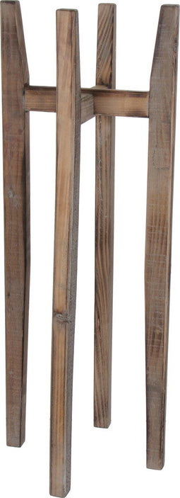 Mica Decorations Ascot Plantenstandaard - L33 x B33 x H89 cm - Hout - Lichtbruin