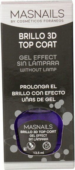 Nagellak 3D Top Coat Gel Effect (13,5 ml)