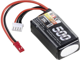 Reely LiPo accupack 11.1 V 500 mAh Aantal cellen: 3 25 C Softcase BEC