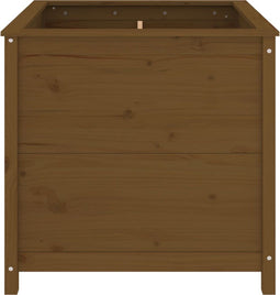 vidaXL - Plantenbak - 82,5x82,5x78 - cm - massief - grenenhout - honingbruin
