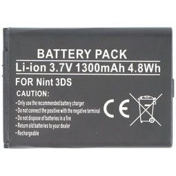 Accu geschikt voor Nintendo 3DS, CTR-001, CTR-003, C / CTR-A-AB, MIN-CTR-001 3,7 volt 1200mAh