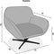 Liviza Fauteuil Donato - Draaibaar Almond - Stof - Rechthoek Beige - 74 cm , 75 cm , 79 cm