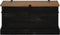 vidaXL - Opbergkist - HALDEN - zwart - 91x48x47 - cm - massief - grenenhout