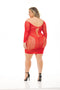 Jurk Pink Lipstick Rood (L)