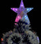 vidaXL - Kunstkerstboom - met - verlichting - 180 - cm - glasvezel - wit - en - blauw