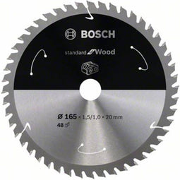 Bosch PRO Wood cordless - Cirkelzaagblad 165 mm - Lange levensduur - 48 tanden