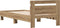 vidaXL Artisan - Bedframe - Tweepersoons - 203 x 95 x 70 cm - Bewerkt hout - Eikenkleur