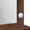 vidaXL - Kaptafel - met - LED-verlichting - - - Bruin - Eik, - 50x41x135 - cm