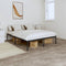 vidaXL - Bedframe - metaal - zwart - 140x200 - cm