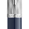 Waterman Carène vulpen | Metaal-blauwe lak met palladium detail | Gebeitelde dop | 18K Gouden fijne penpunt