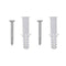 vidaXL - Wandspiegels - golfvormig - 4 - st - 60x18,5 - cm - glas