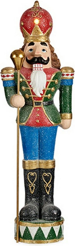 Decoratieve figuren Groen Notenkraker LED Licht Polyresin (20 x 93 x 29 cm)