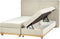 DYNASTY - Boxspringbed - Lichtbeige - 160 x 200 cm - Polyester