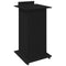 vidaXL - Lectern - Podium - met - Wielen - Zwart - Eiken - Hout