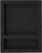 vidaXL - Douchenis - met - 2 - vakken - 41x51x10 - cm - matzwart